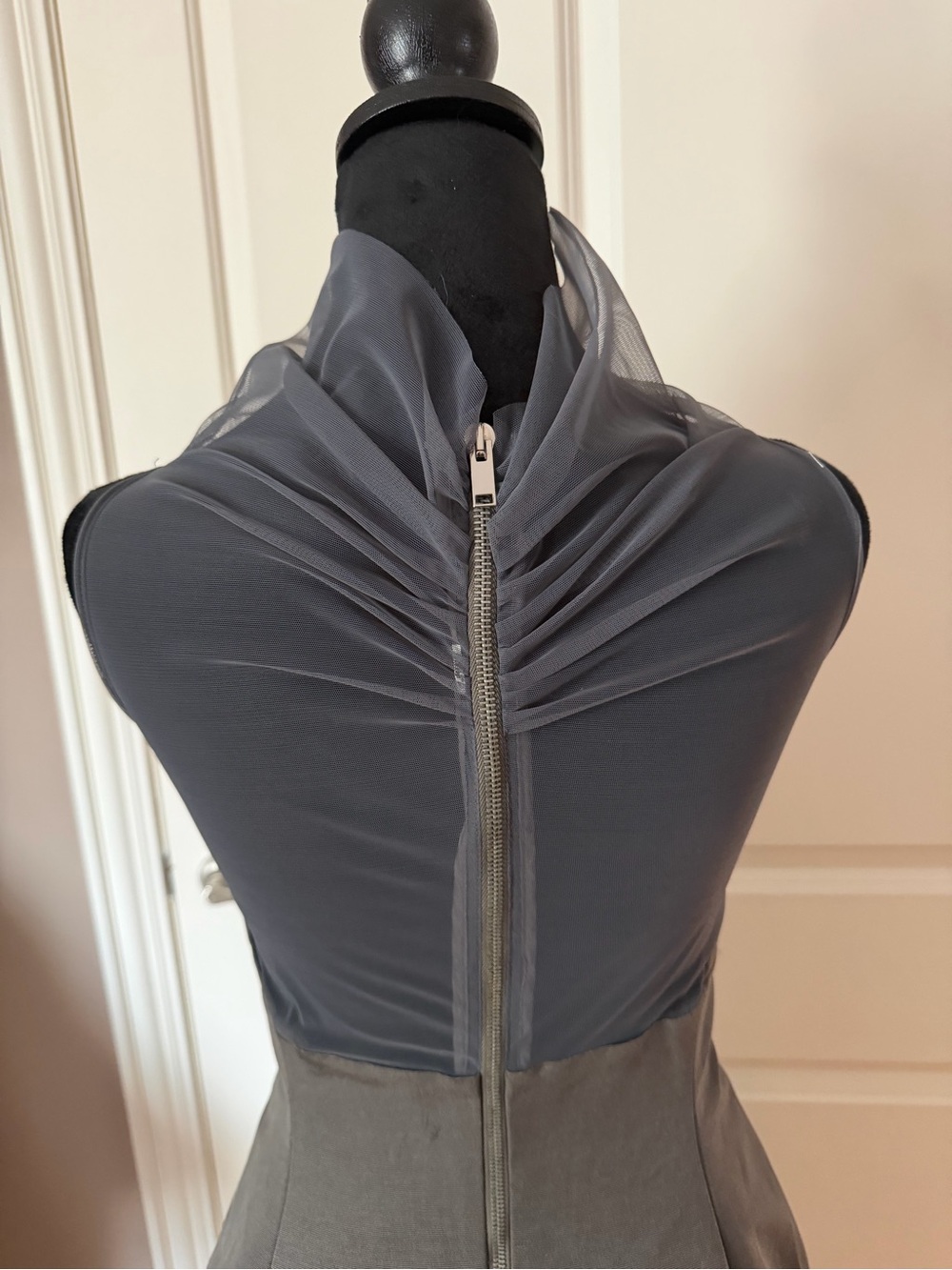 Rick Owens Sleek Gray Evening Dress - Picture 5 of 13